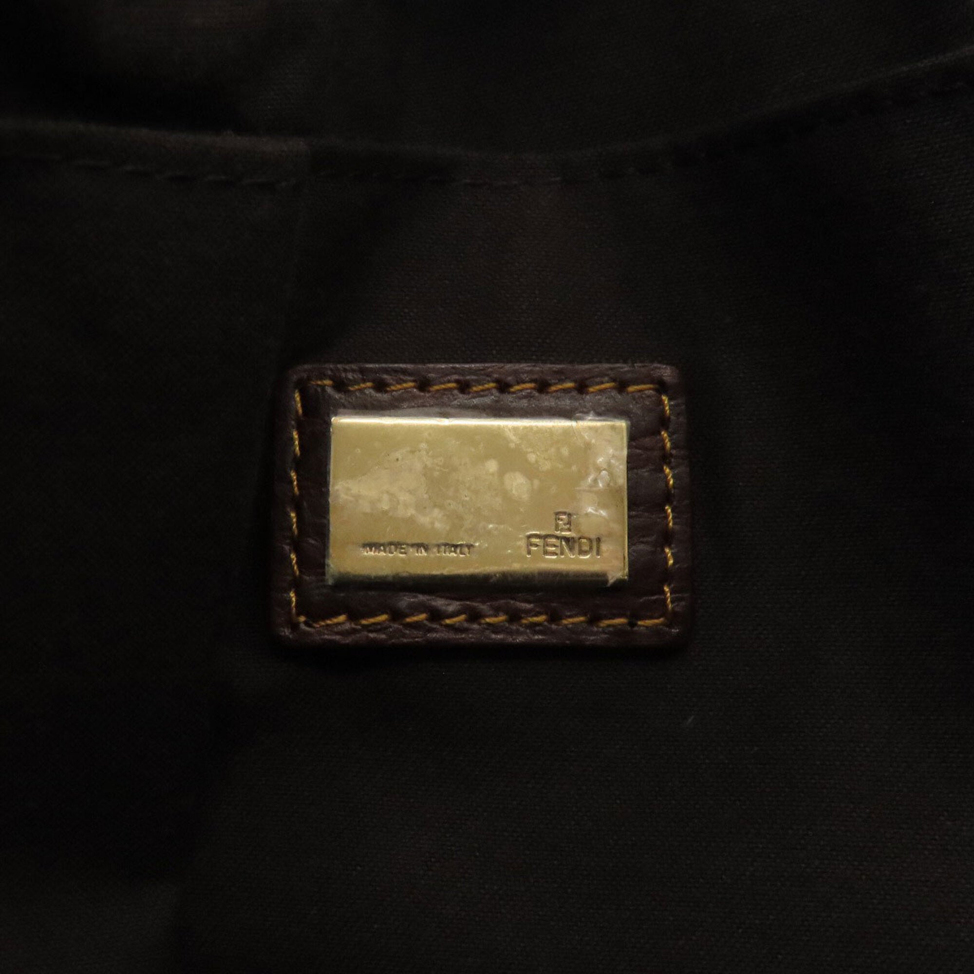 Fendi Brown Pvc Shoulder Bag (Pre-Owned)