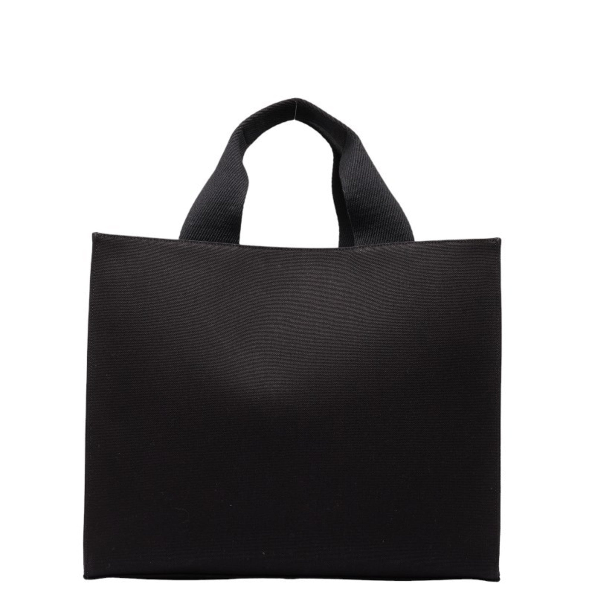 Fendi Black Yellow Canvas Shoulder Bag Tote Bag (Pre-Owned)