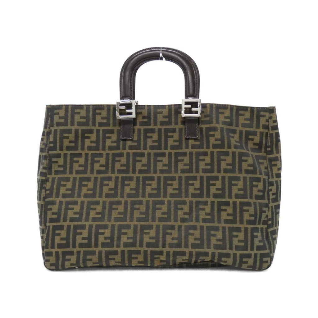 Fendi Brown Canvas Handbag (Pre-Owned)