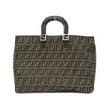 Fendi Brown Canvas Handbag (Pre-Owned)