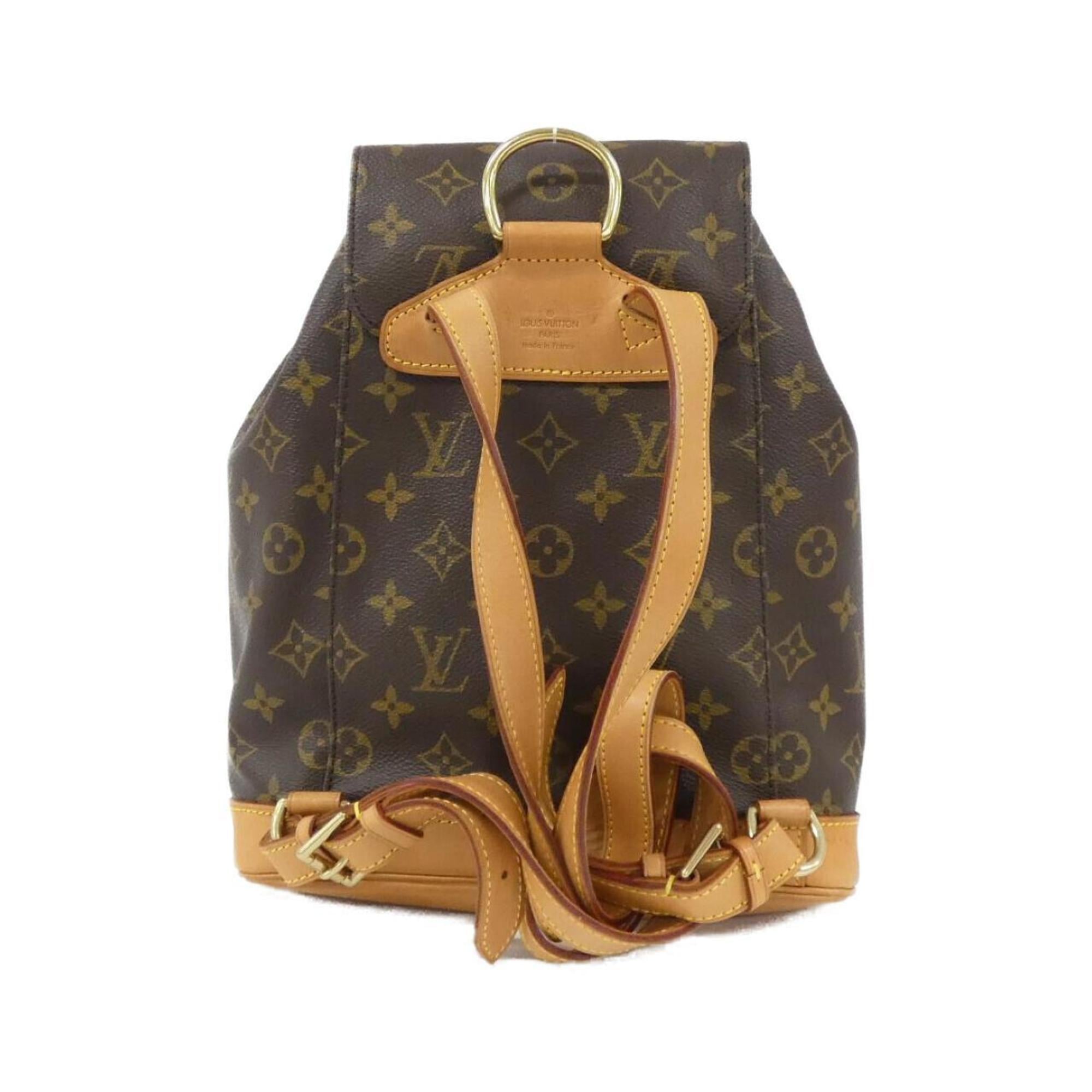 Louis Vuitton Marron Coated Canvas Backpack (Pre-Owned)