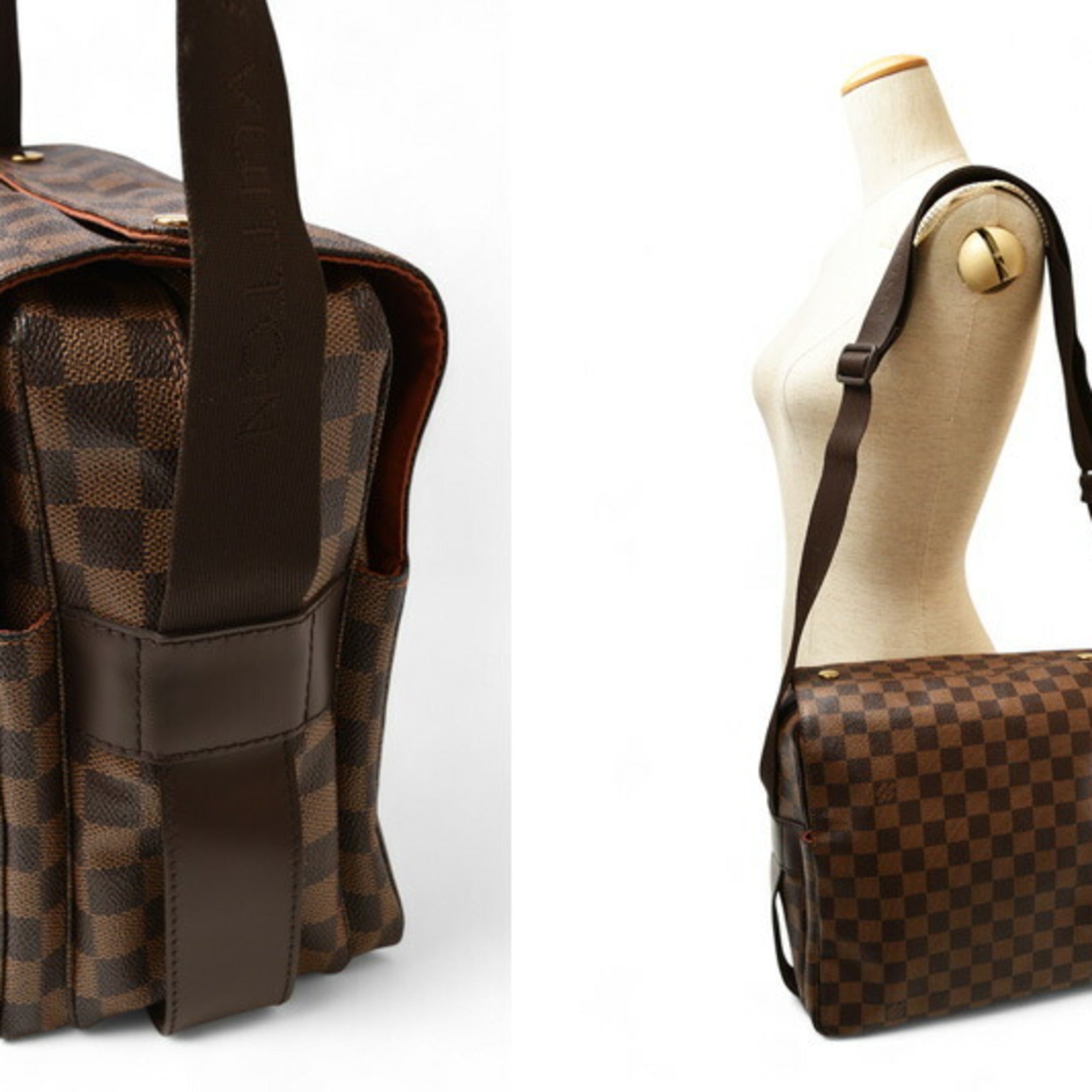 Louis Vuitton Damier Brown Damier Canvas Coated Canvas Shoulder Bag (Pre-Owned)