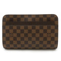 Louis Vuitton Damier Brown Damier Canvas Pvc Clutch Bag (Pre-Owned)