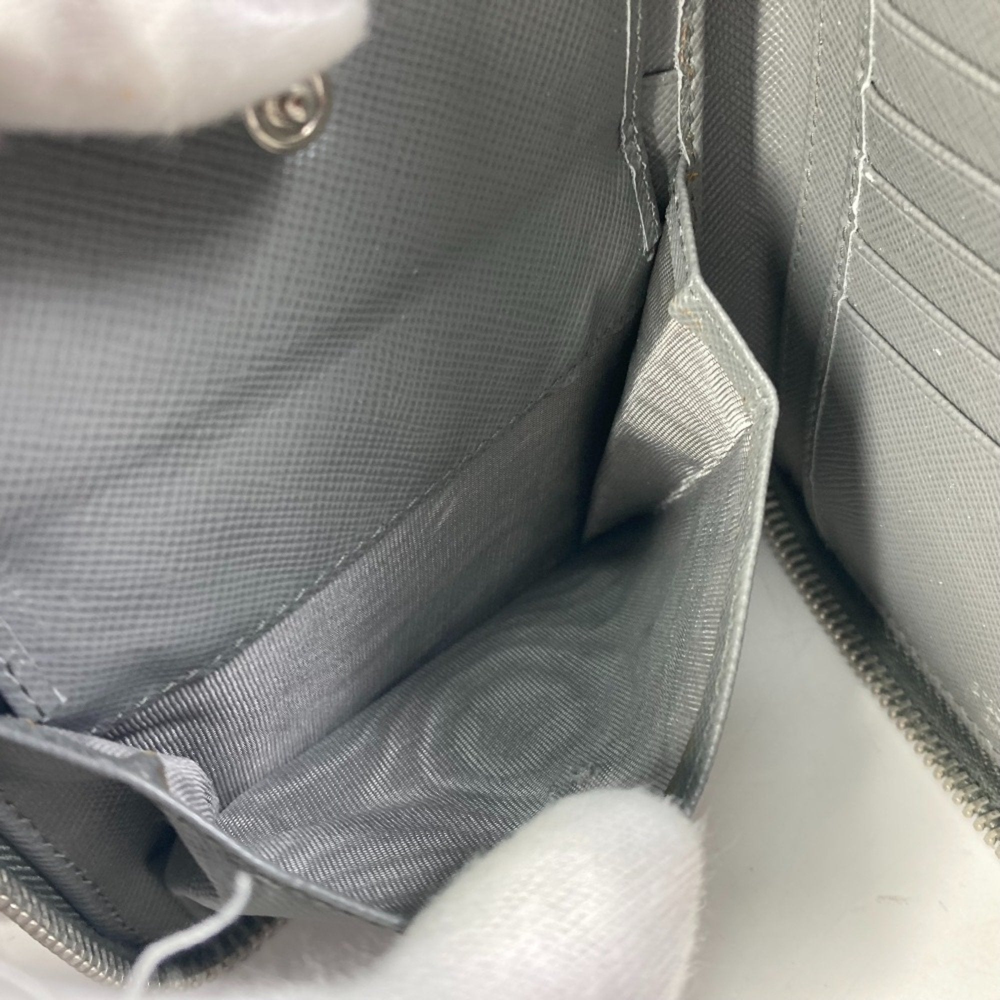 Prada Gray Other Long Wallet (Bi-Fold) (Pre-Owned)