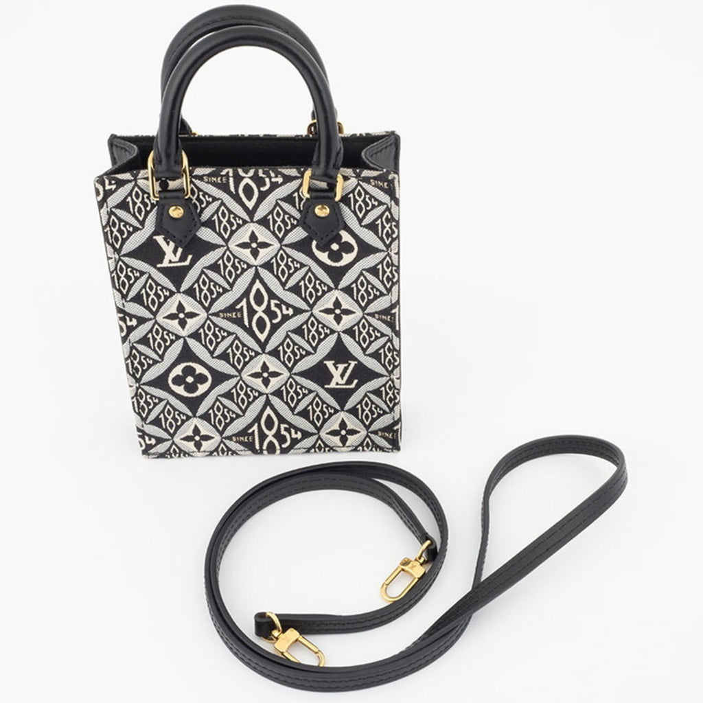 Louis Vuitton Black White Monogram Jacquard Shoulder Bag (Pre-Owned)