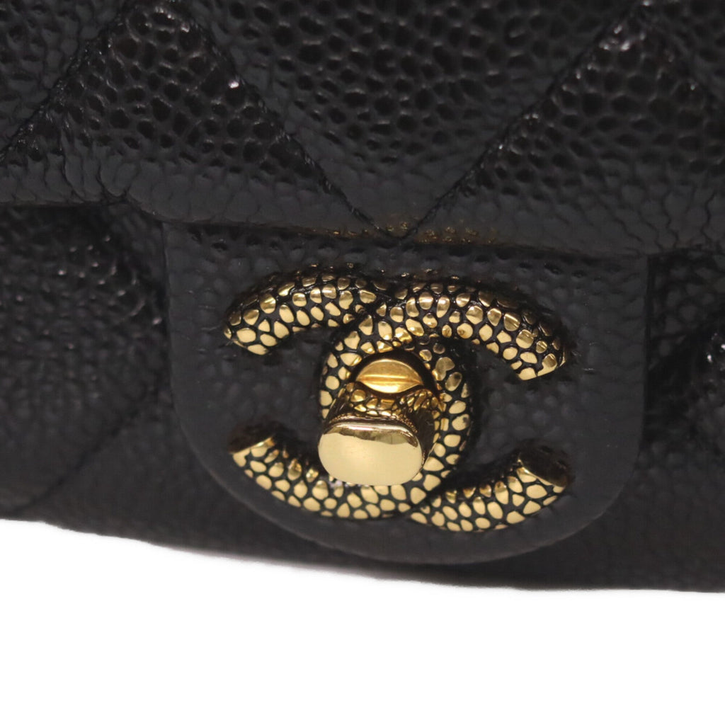 Chanel Black Grained Calfskin Backpack (Pre-Owned)