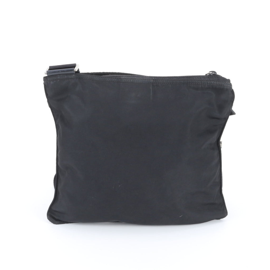 Prada Black Nylon Leather Shoulder Bag (Pre-Owned)