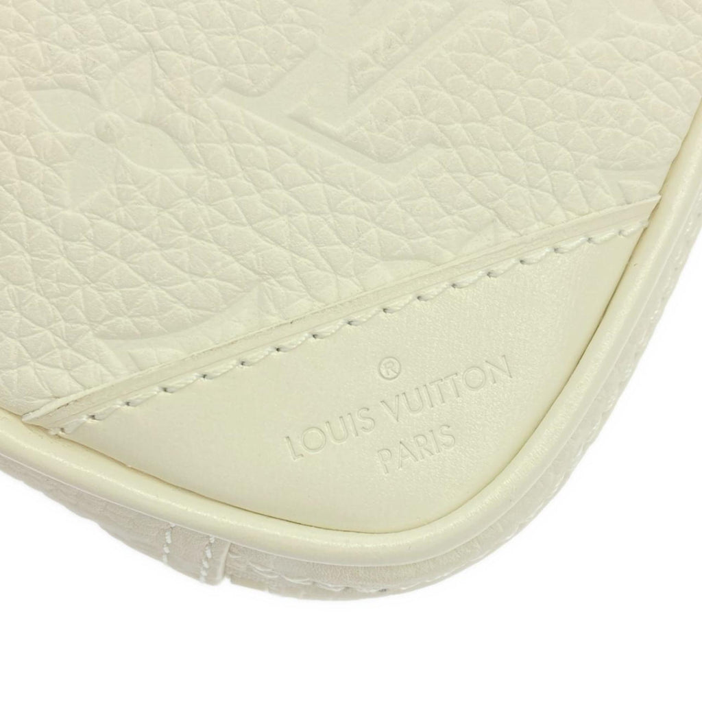 Louis Vuitton White Leather Shoulder Bag (Pre-Owned)