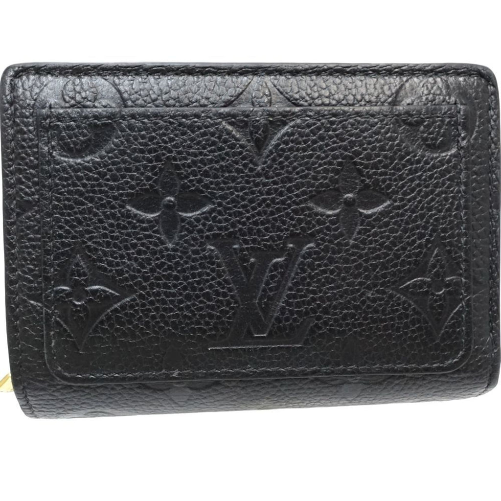 Louis Vuitton Monogram Empreinte Noir Leather Wallet (Bi-Fold) (Pre-Owned)