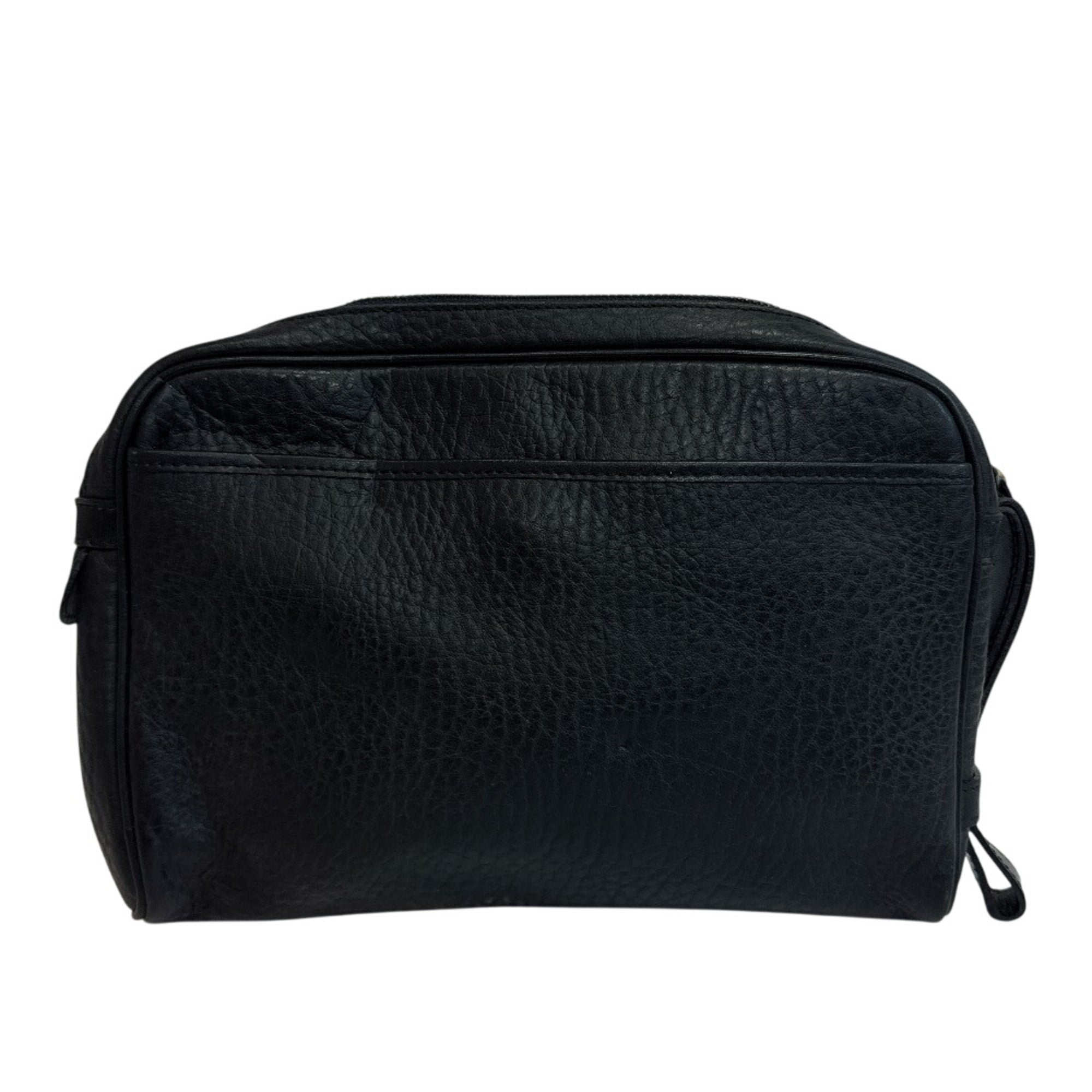 Burberry Black Leather Clutch Bag (Pre-Owned)