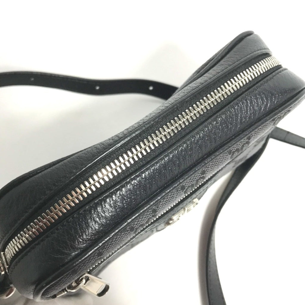 Gucci Black Canvas Leather Pochette Shoulder Bag (Pre-Owned)