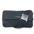 Gucci Black Gg Canvas Leather Fanny Pack (Pre-Owned)