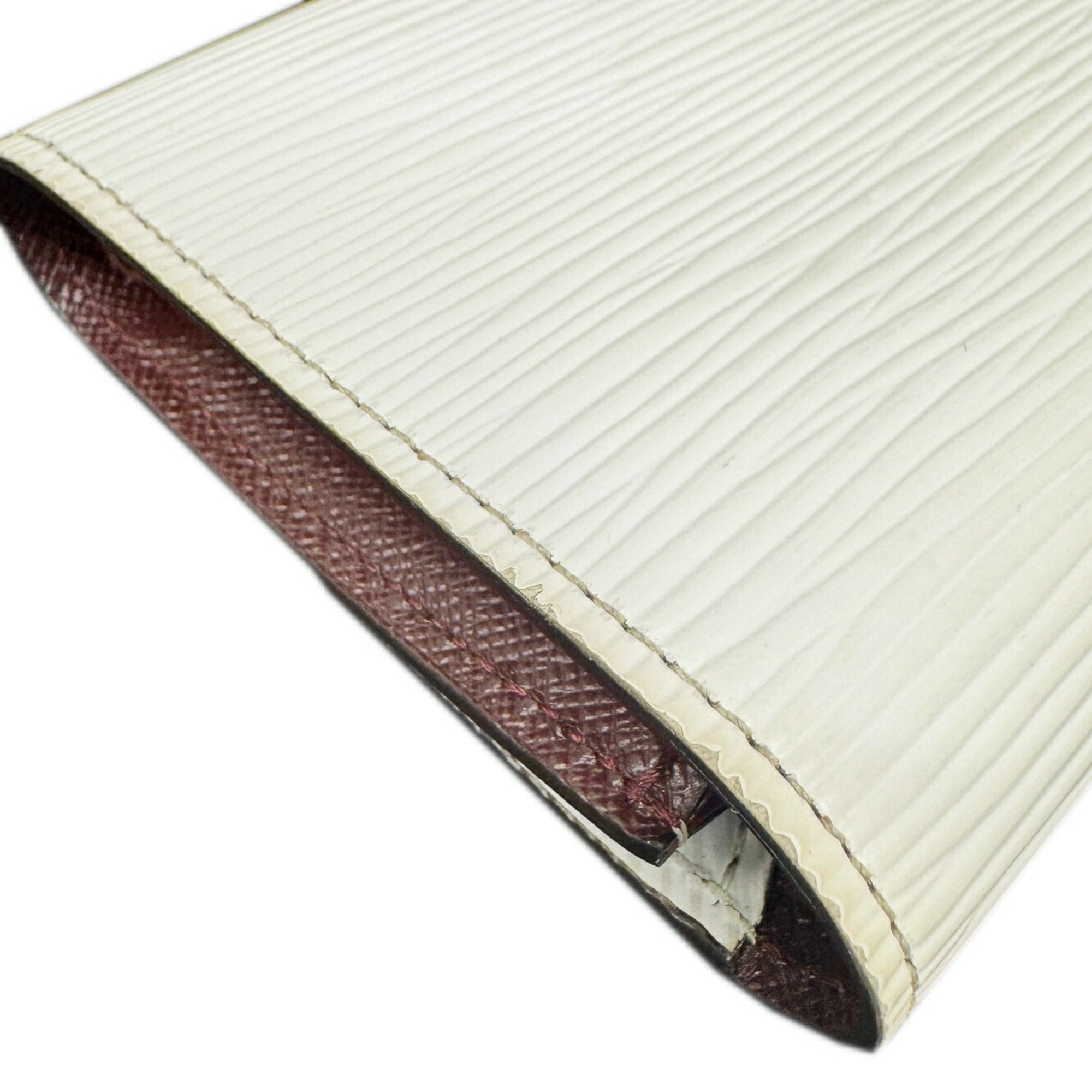Louis Vuitton White Epi Leather Coin Purse/Coin Case (Pre-Owned)