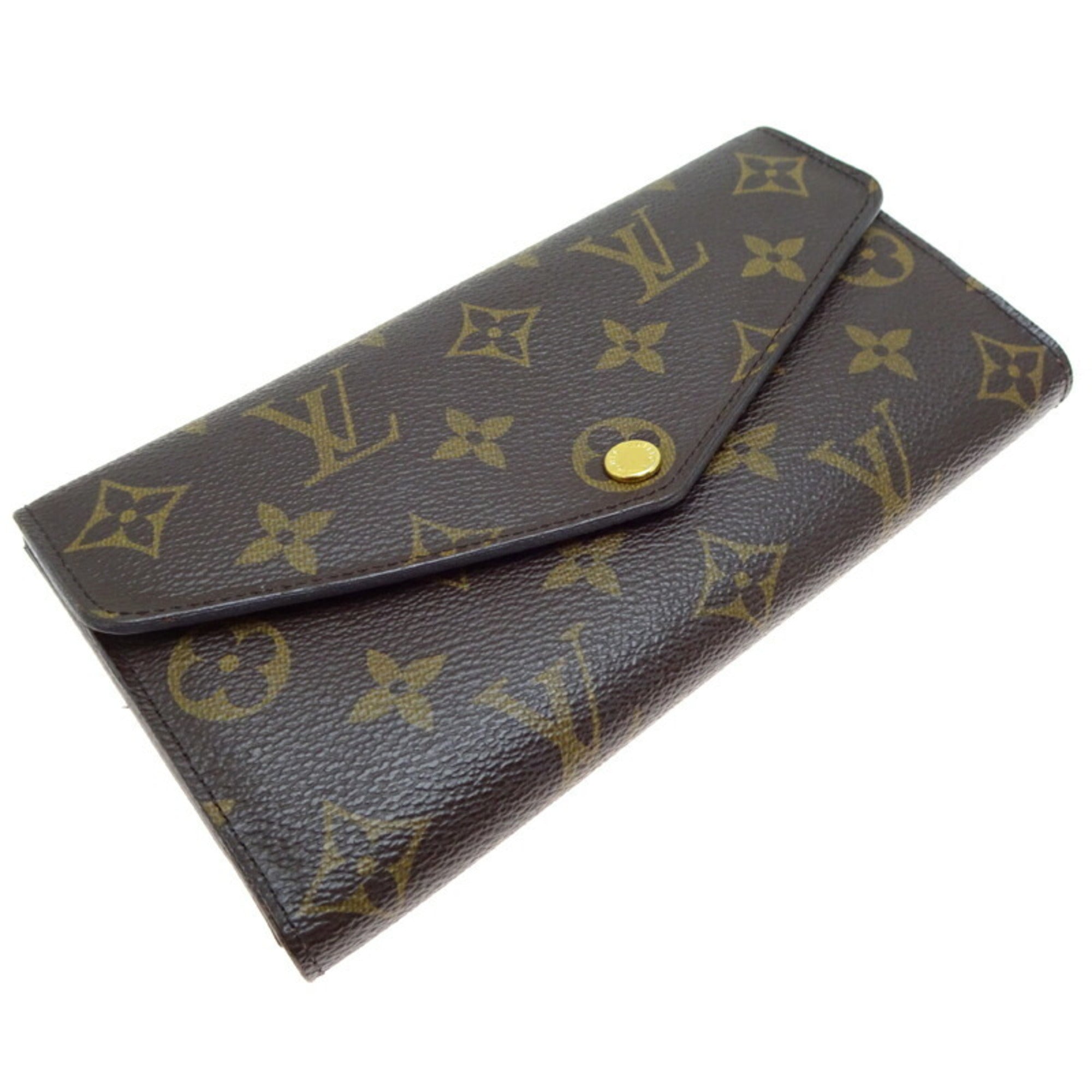 Louis Vuitton Brown Monogram Monogram Long Wallet (Bi-Fold) (Pre-Owned)