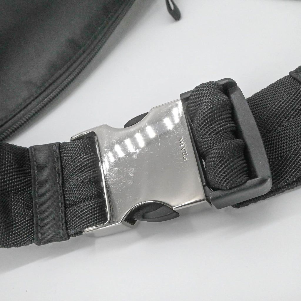Prada Black Nylon Fanny Pack Sling Bag (Pre-Owned)