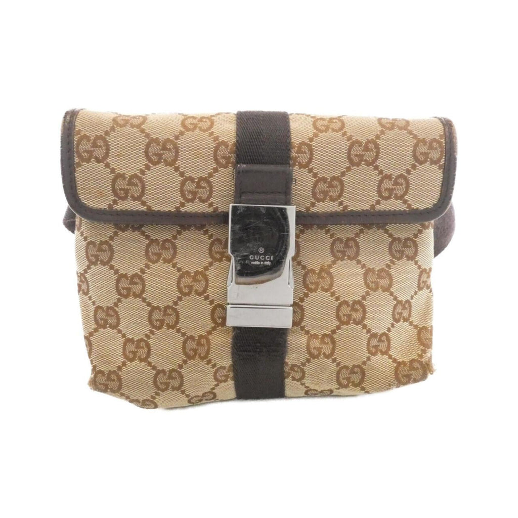 Gucci Beige Brown Gg Canvas Fanny Pack (Pre-Owned)