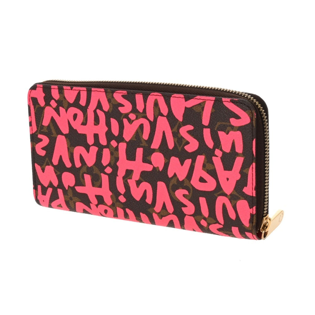 Louis Vuitton Monogram Graffiti Fuchsia Monogram Monogram Graffiti Long Bill Wallet (Bi-Fold) (Pre-Owned)