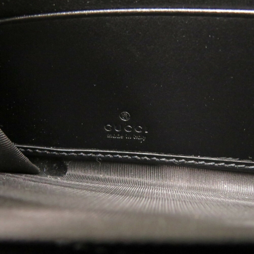 Gucci Black Leather Long Wallet (Bi-Fold) (Pre-Owned)