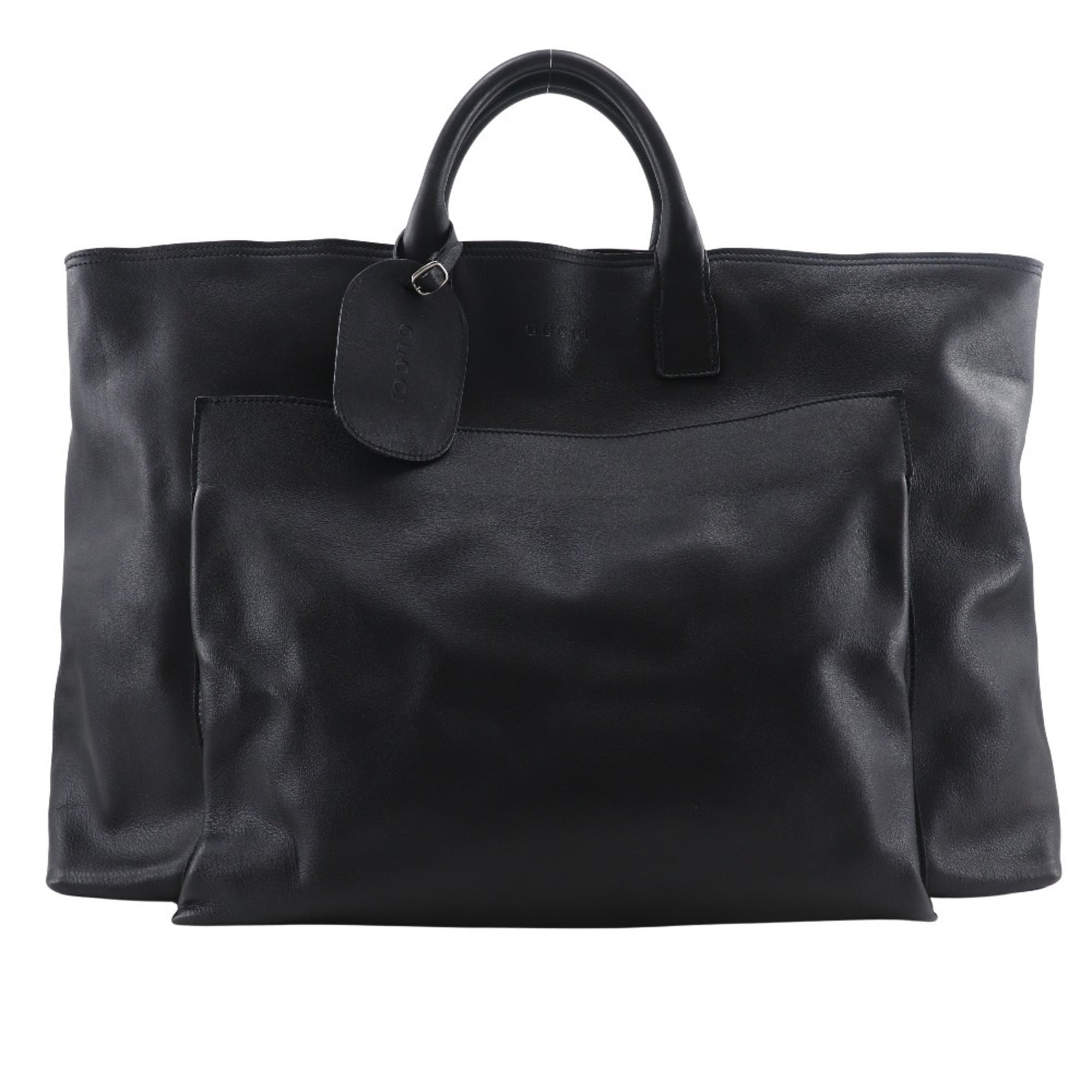 Gucci Black Leather Boston Bag (Pre-Owned)