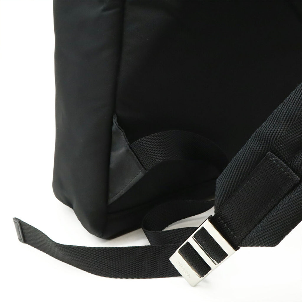 Prada Black Nero Nylon Leather Backpack (Pre-Owned)