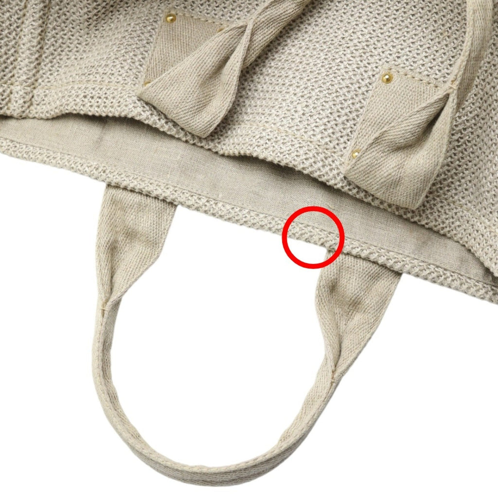 Prada Beige Canvas Tote Bag (Pre-Owned)