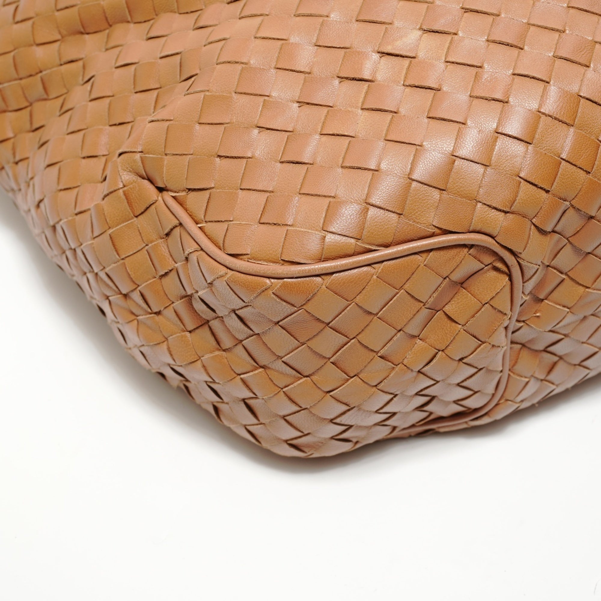 Bottega Veneta Intrecciato Brown Intrecciato Shoulder Bag (Pre-Owned)