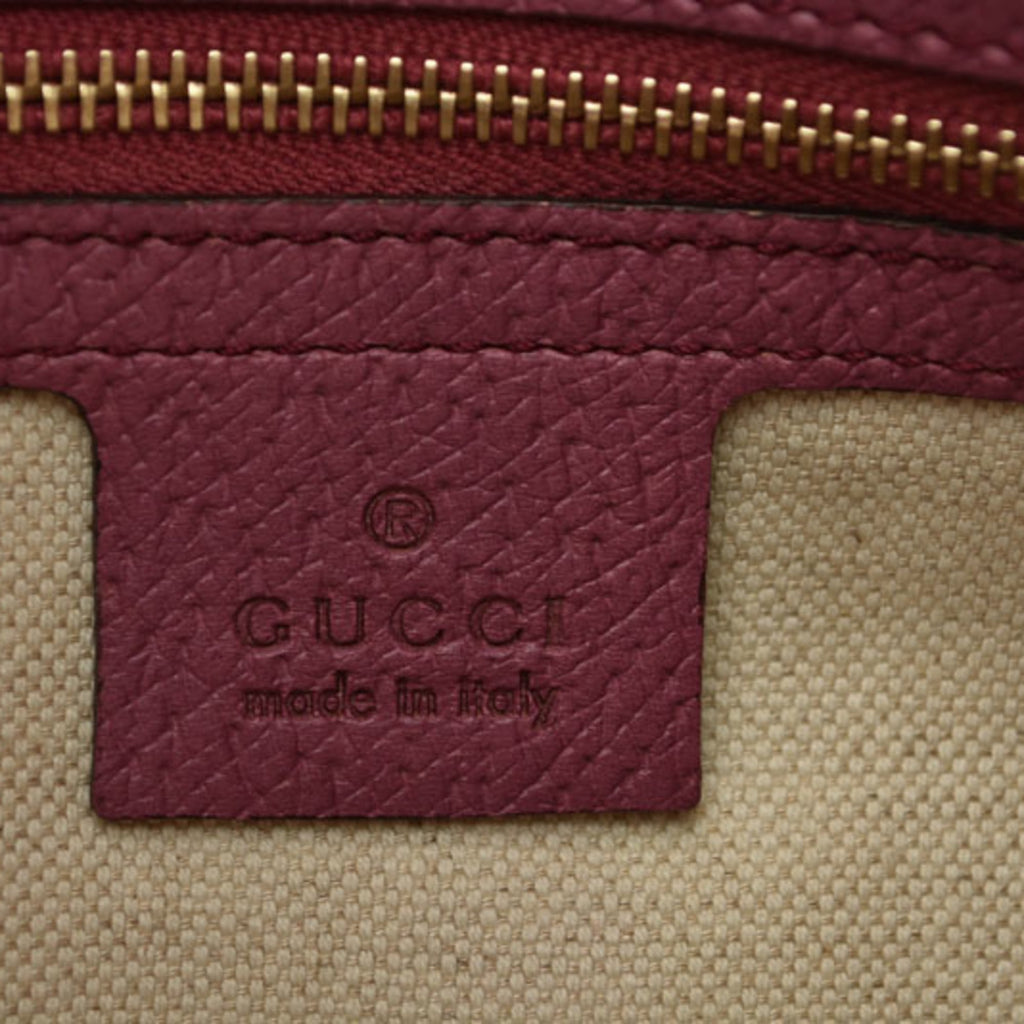 Gucci Beige Pink Gg Canvas Leather Handbag Shoulder Bag (Pre-Owned)