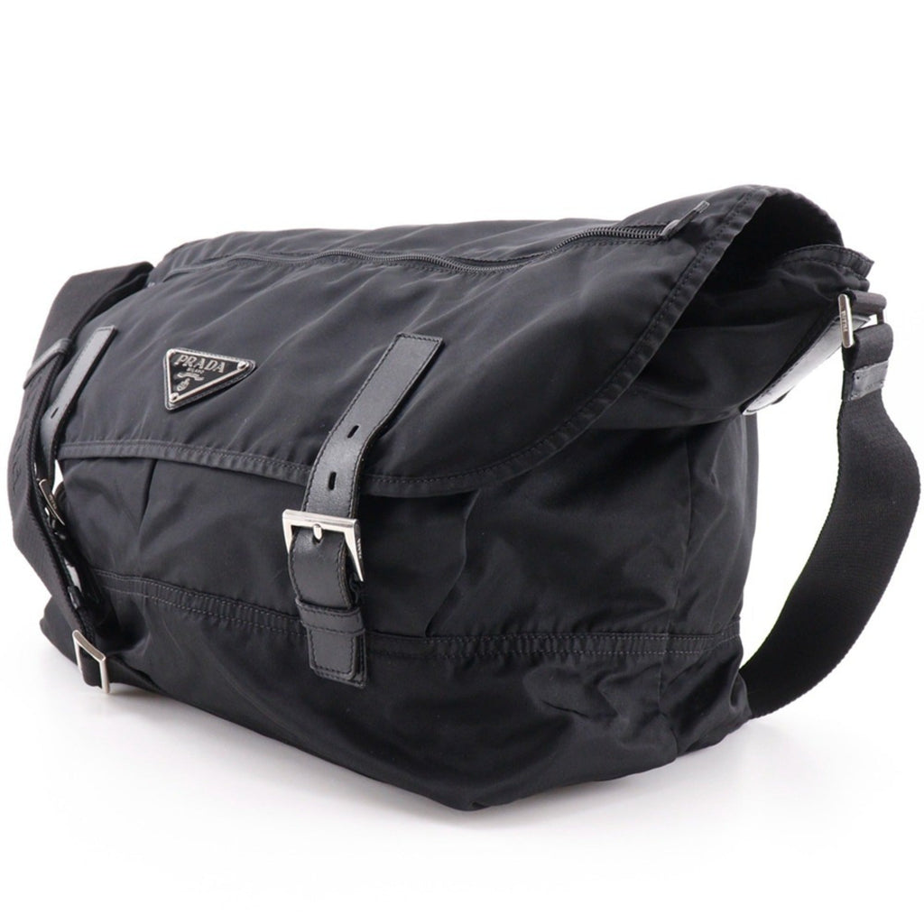 Prada Black Nero Nylon Shoulder Bag (Pre-Owned)