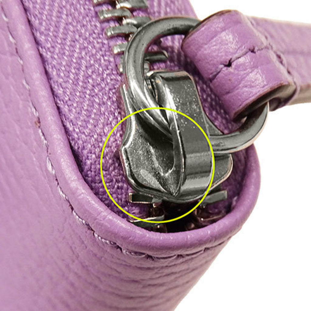 Gucci Purple Leather Coin Purse/Coin Case (Pre-Owned)