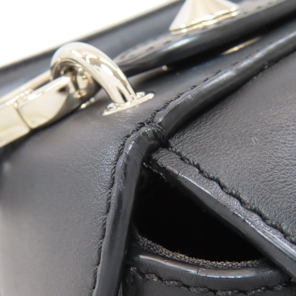 Fendi Black Leather Backpack (Pre-Owned)