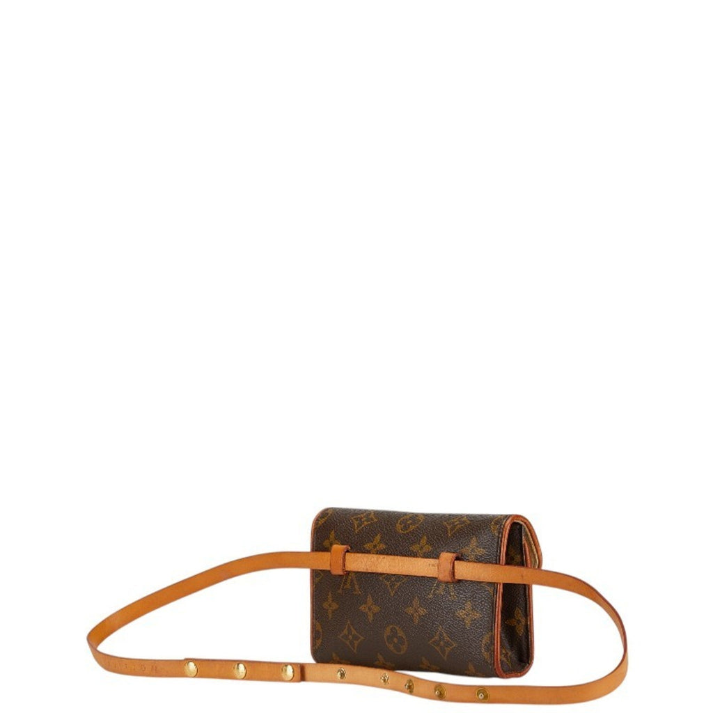 Louis Vuitton Brown Pvc Leather Pochette Sling Bag (Pre-Owned)