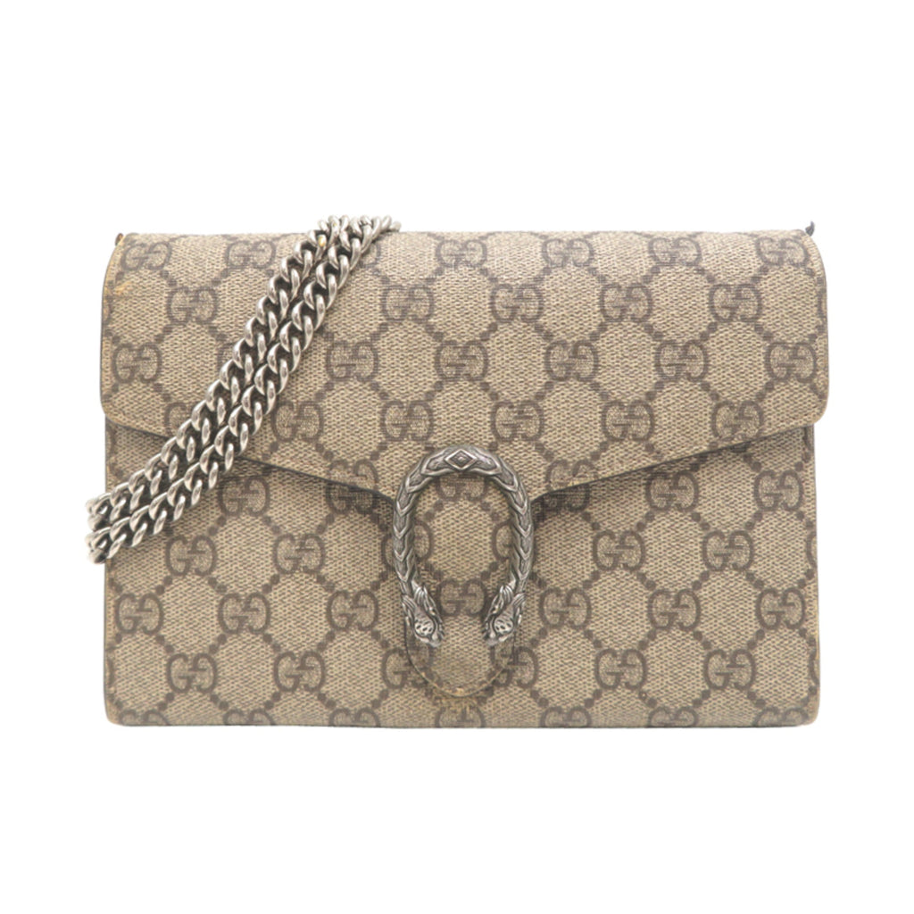 Gucci Beige Gg Supreme Shoulder Bag (Pre-Owned)