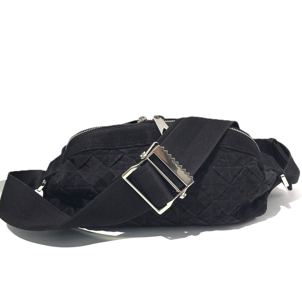Bottega Veneta Black Intrecciato Sling Bag (Pre-Owned)
