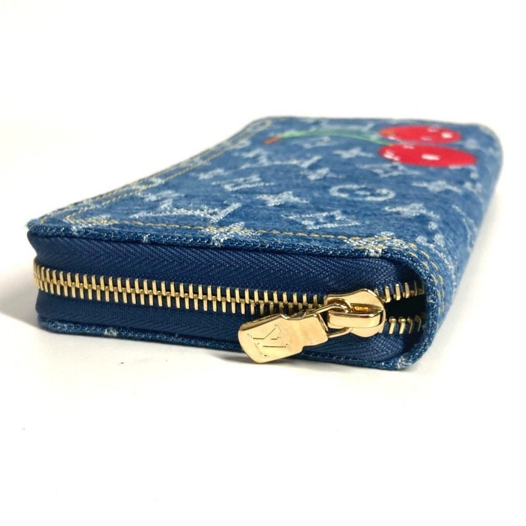 Louis Vuitton Monogram Denim Blue Long Wallet (Bi-Fold) (Pre-Owned)