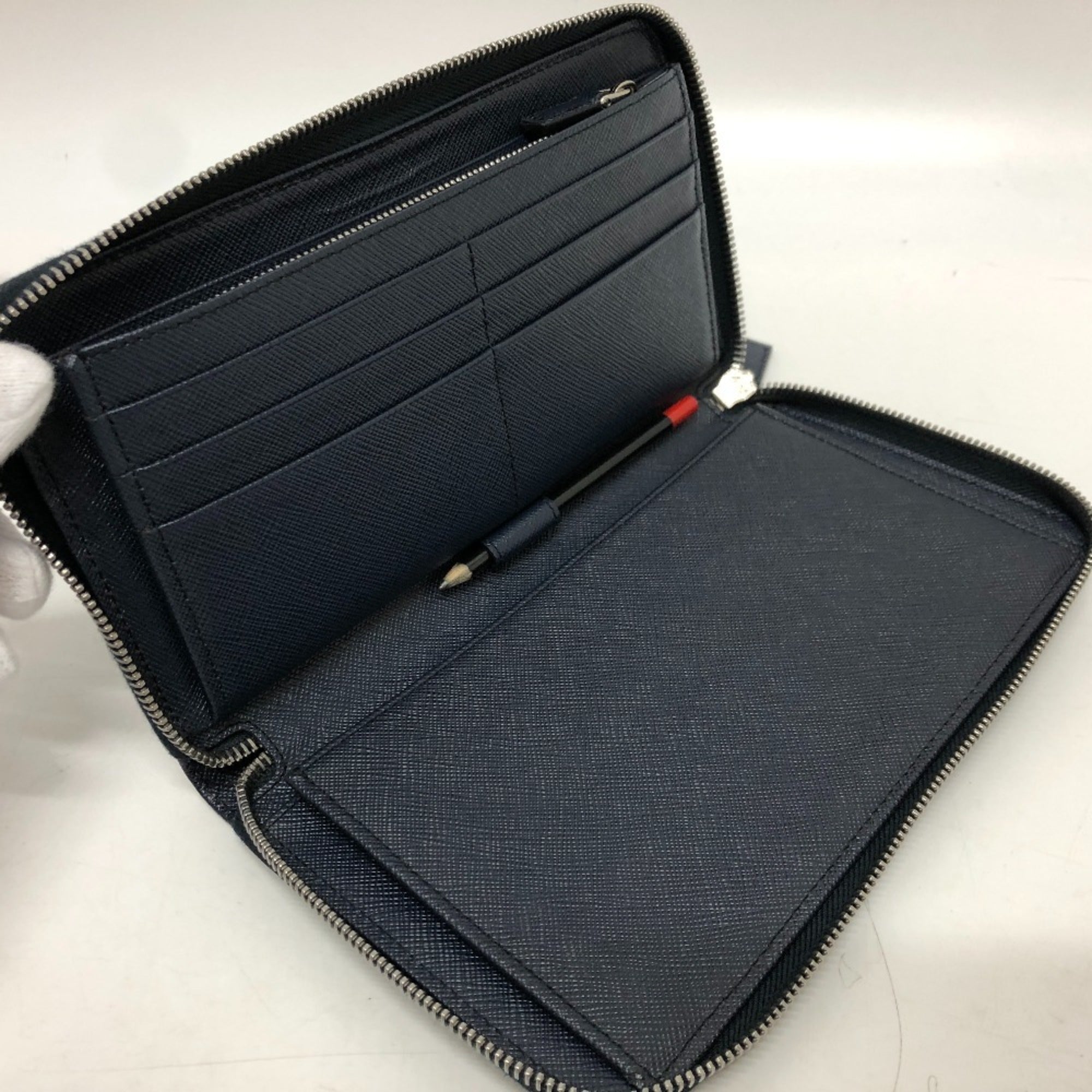 Prada Blue Wallet (Bi-Fold) (Pre-Owned)