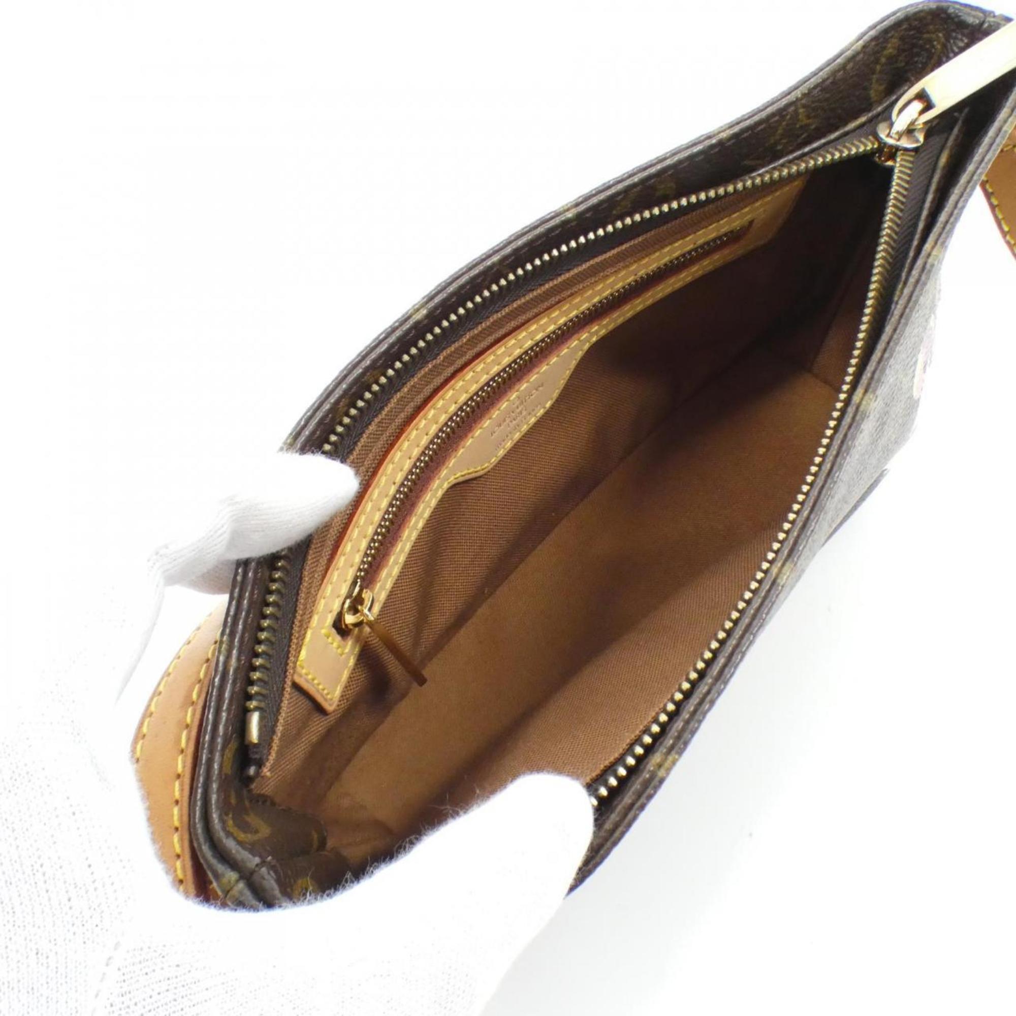 Louis Vuitton Brown Marron Monogram Panda Coated Canvas Shoulder Bag (Pre-Owned)