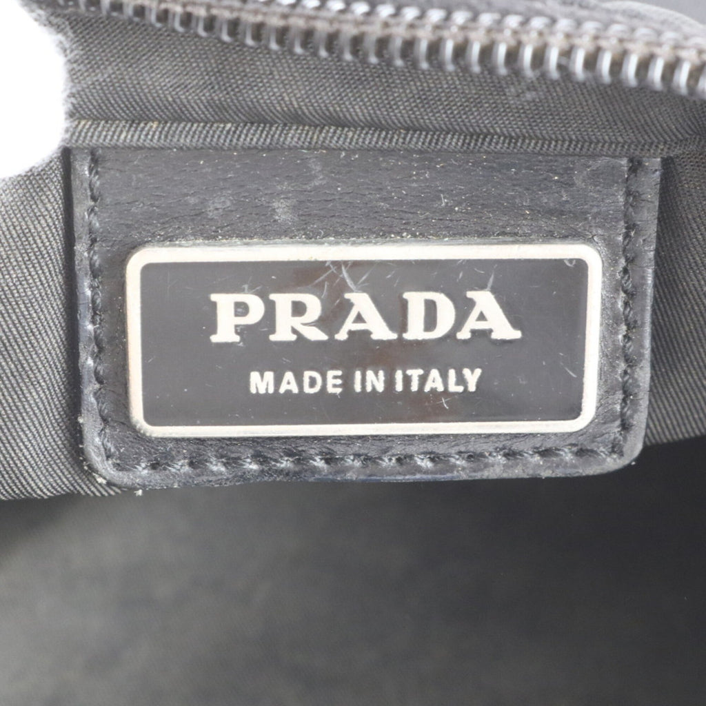 Prada Black Nylon Leather Shoulder Bag (Pre-Owned)