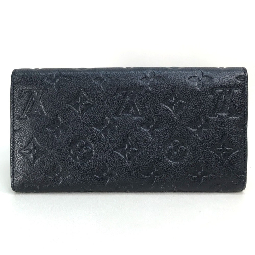 Louis Vuitton Infini Navy Monogram Empreinte Long Wallet (Bi-Fold) (Pre-Owned)