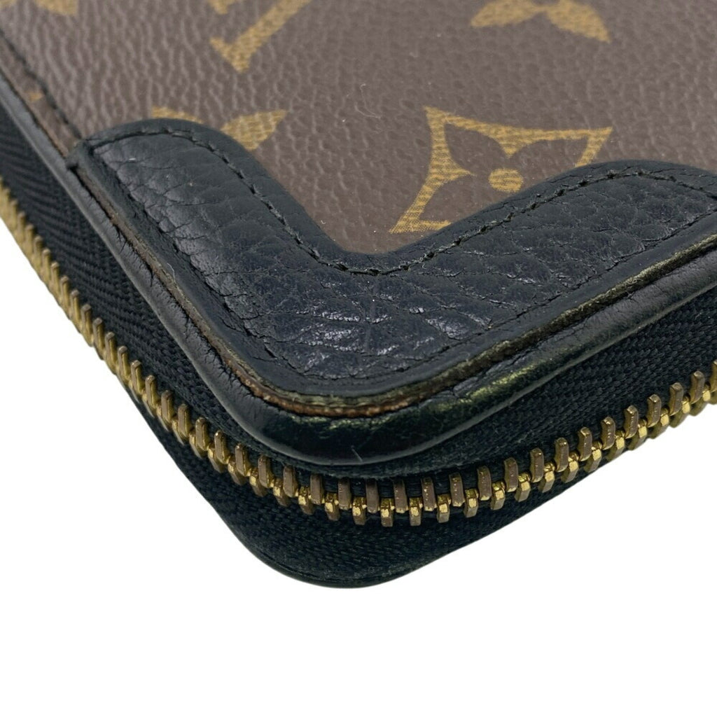 Louis Vuitton Monogram Black Brown Monogram Monogram Long Wallet (Bi-Fold) (Pre-Owned)