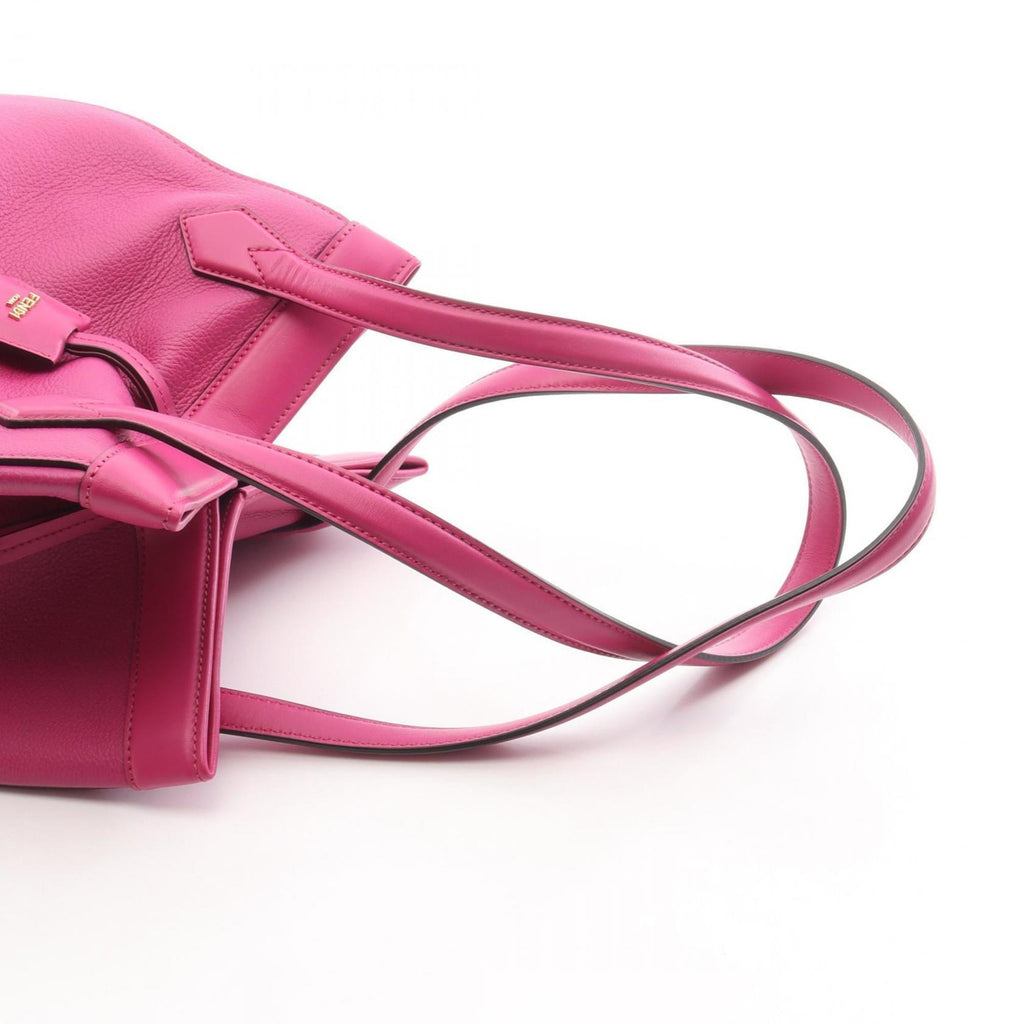 Fendi Pink Leather Tote Bag (Pre-Owned)