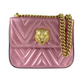 Gucci Metallic Pink Leather Shoulder Bag (Pre-Owned)