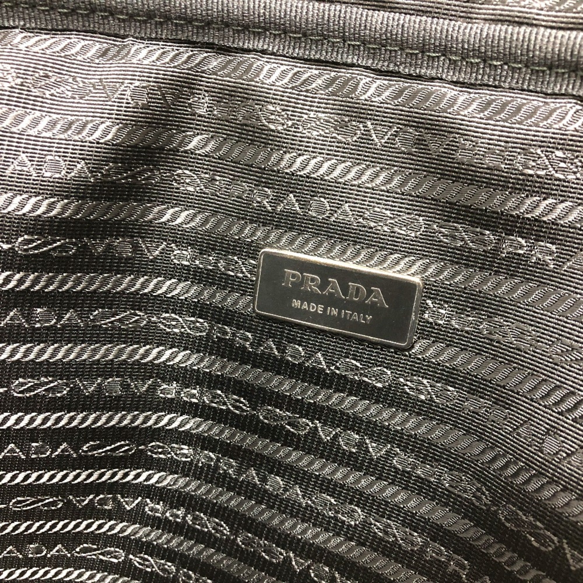 Prada Black Cloth Clutch Bag (Pre-Owned)