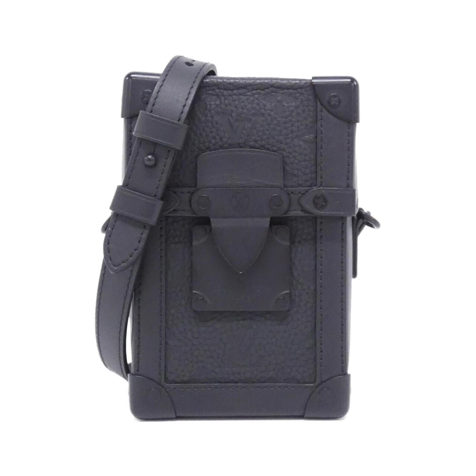 Louis Vuitton Black Leather Shoulder Bag (Pre-Owned)