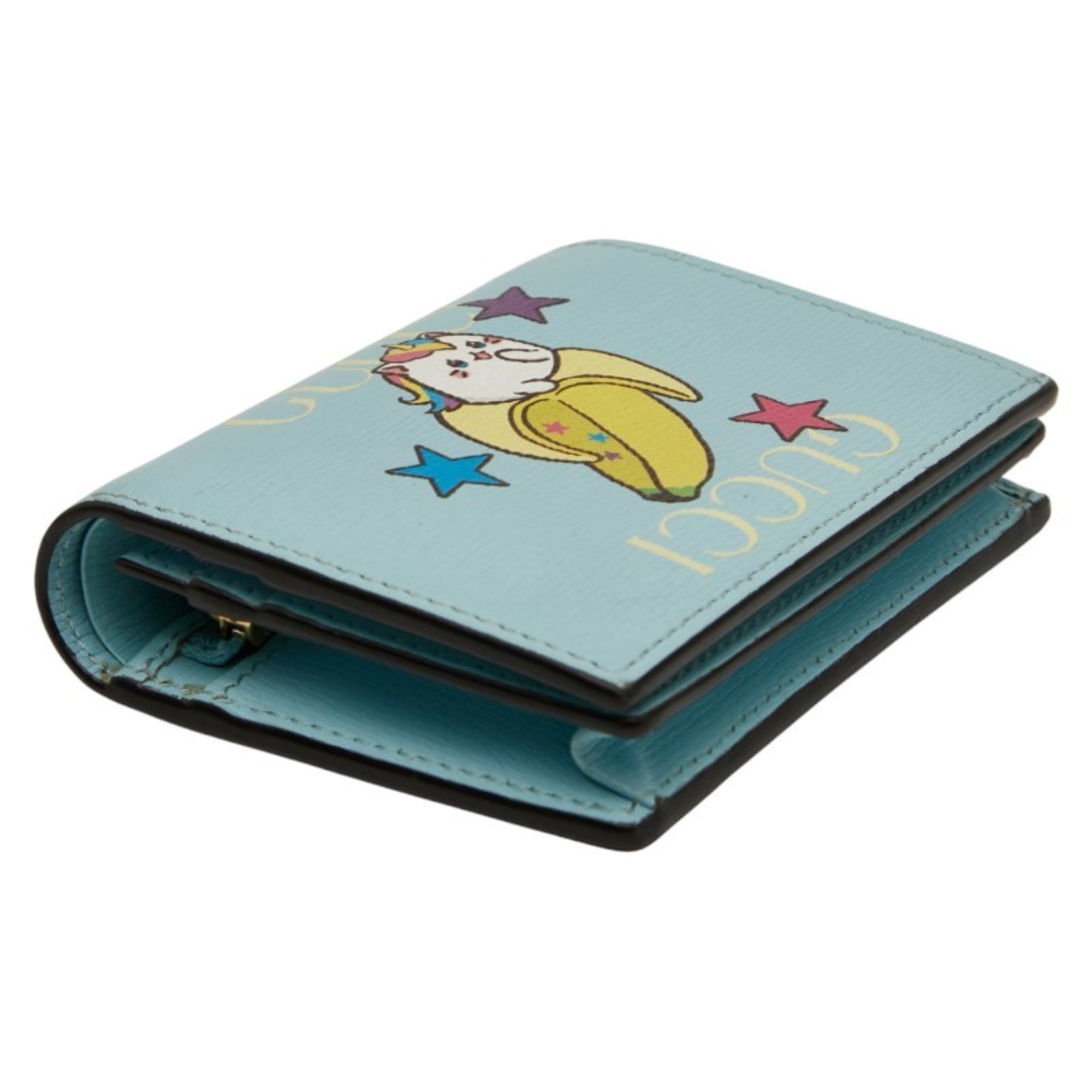 Gucci Blue Leather Wallet (Bi-Fold) (Pre-Owned)