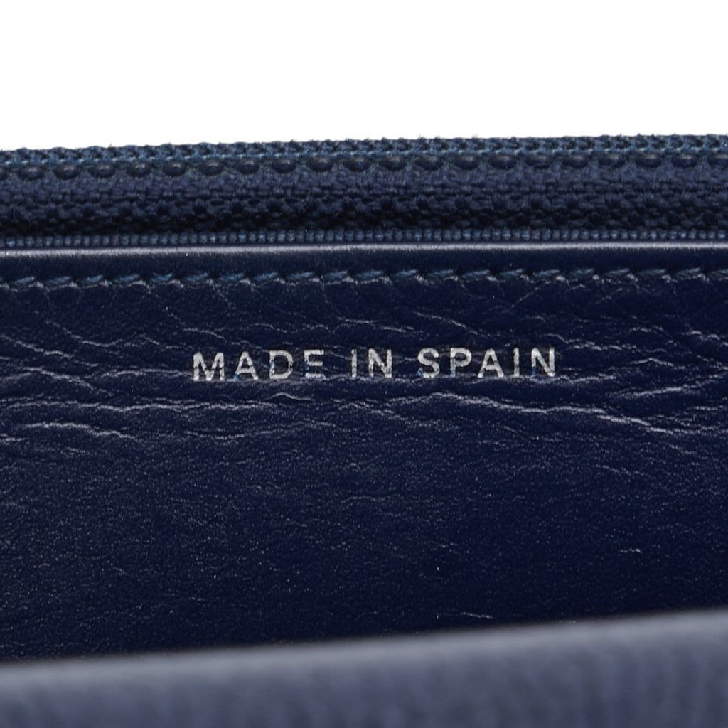 Chanel Navy Grained Calfskin Coin Purse/Coin Case (Pre-Owned)