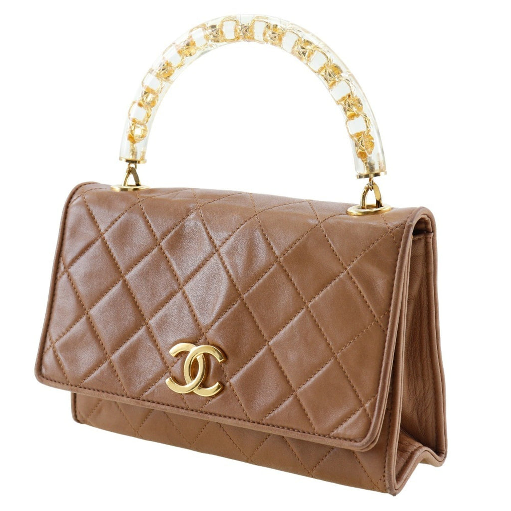 Chanel Beige Leather Handbag (Pre-Owned)