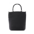 Gucci Black Leather Nylon Canvas Handbag (Pre-Owned)