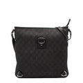Gucci Black Canvas Leather Shoulder Bag (Pre-Owned)