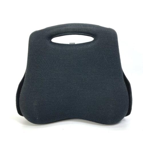 Chanel Black Cloth Handbag (Pre-Owned)