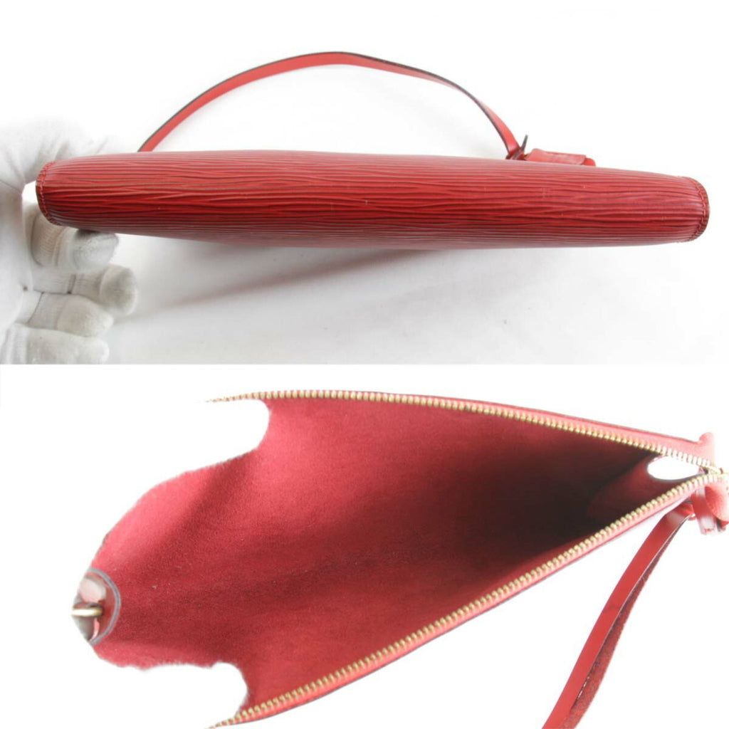 Louis Vuitton Red Color Epi Leather Pouch (Pre-Owned)